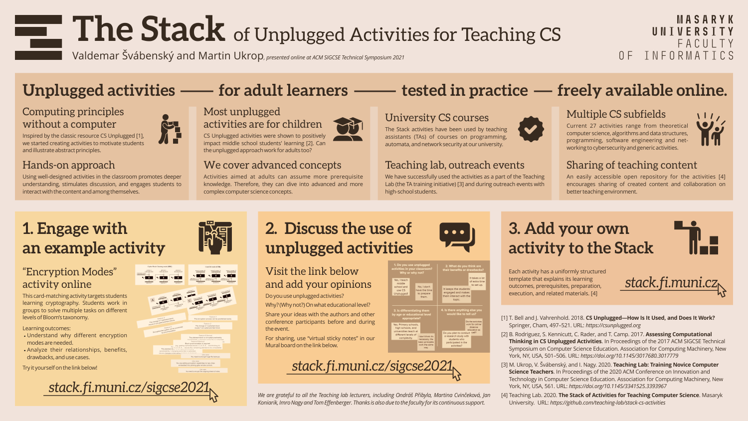 The Stack: Unplugged Activities for Teaching Computer Science